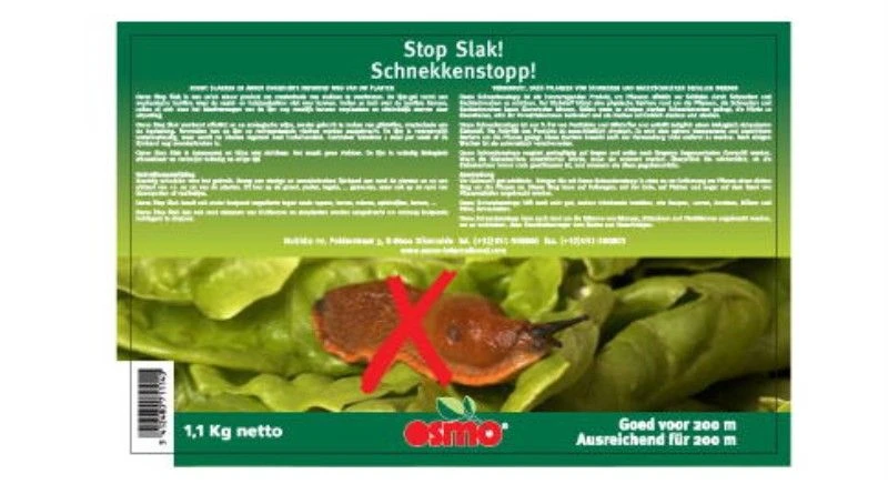 Stop Slak! OSMO 1,1kg - Tegen Slakken En Ander Ongedierte 1 Stop Slak! OSMO 1,1kg - Tegen Slakken En Ander Ongedierte