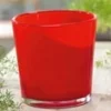 Glazen Sierpot ø 19 Cm 'rood'