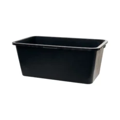 Kuip Kunststof Rechthoekig Zwart 80L