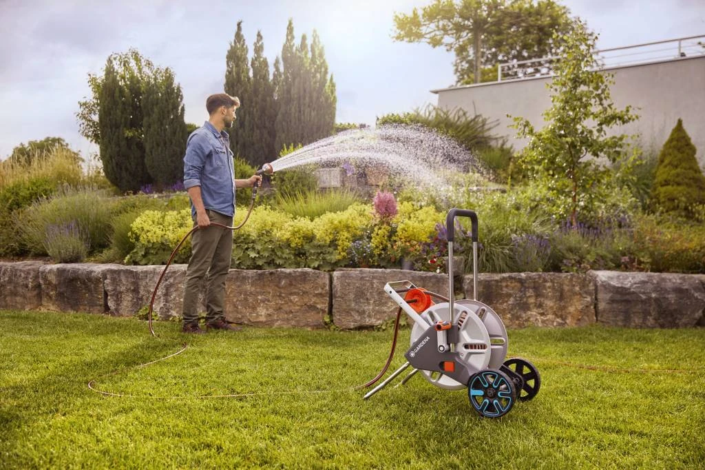 Gardena Slangenwagen AquaRoll L Easy Metal Set 2 Gardena Slangenwagen AquaRoll L Easy Metal Set - Afbeelding 2