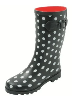 Gevavi Dameslaars Stippen Zwart/wit Rubber