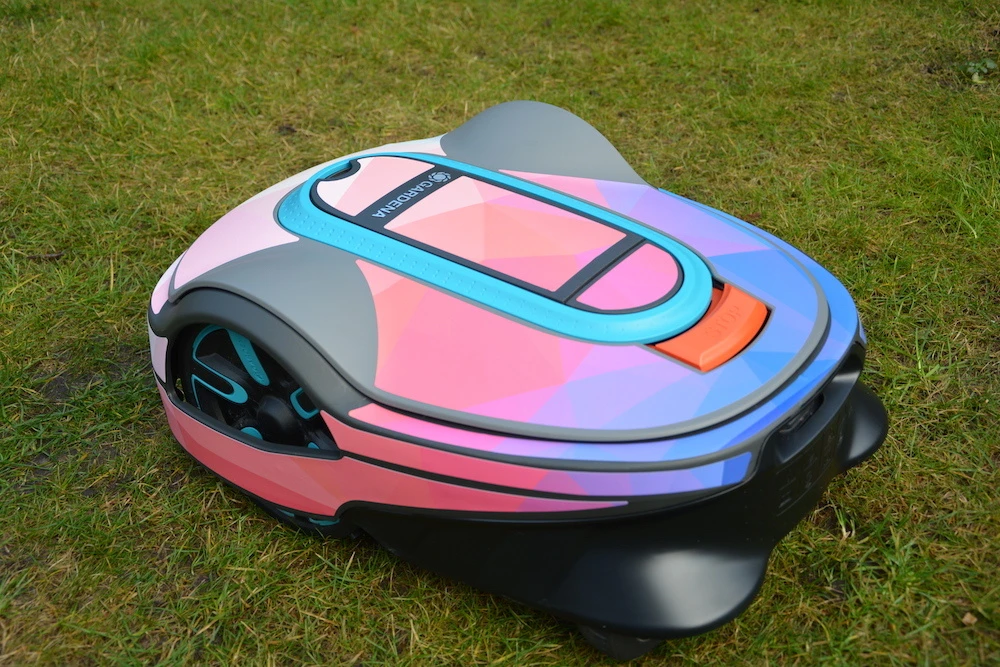 Twinckels Outfit Voor Gardena Robotmaaier 250/350/500 - Geo Roze 4 Twinckels Outfit Voor Gardena Robotmaaier 250/350/500 - Geo Roze - Afbeelding 4