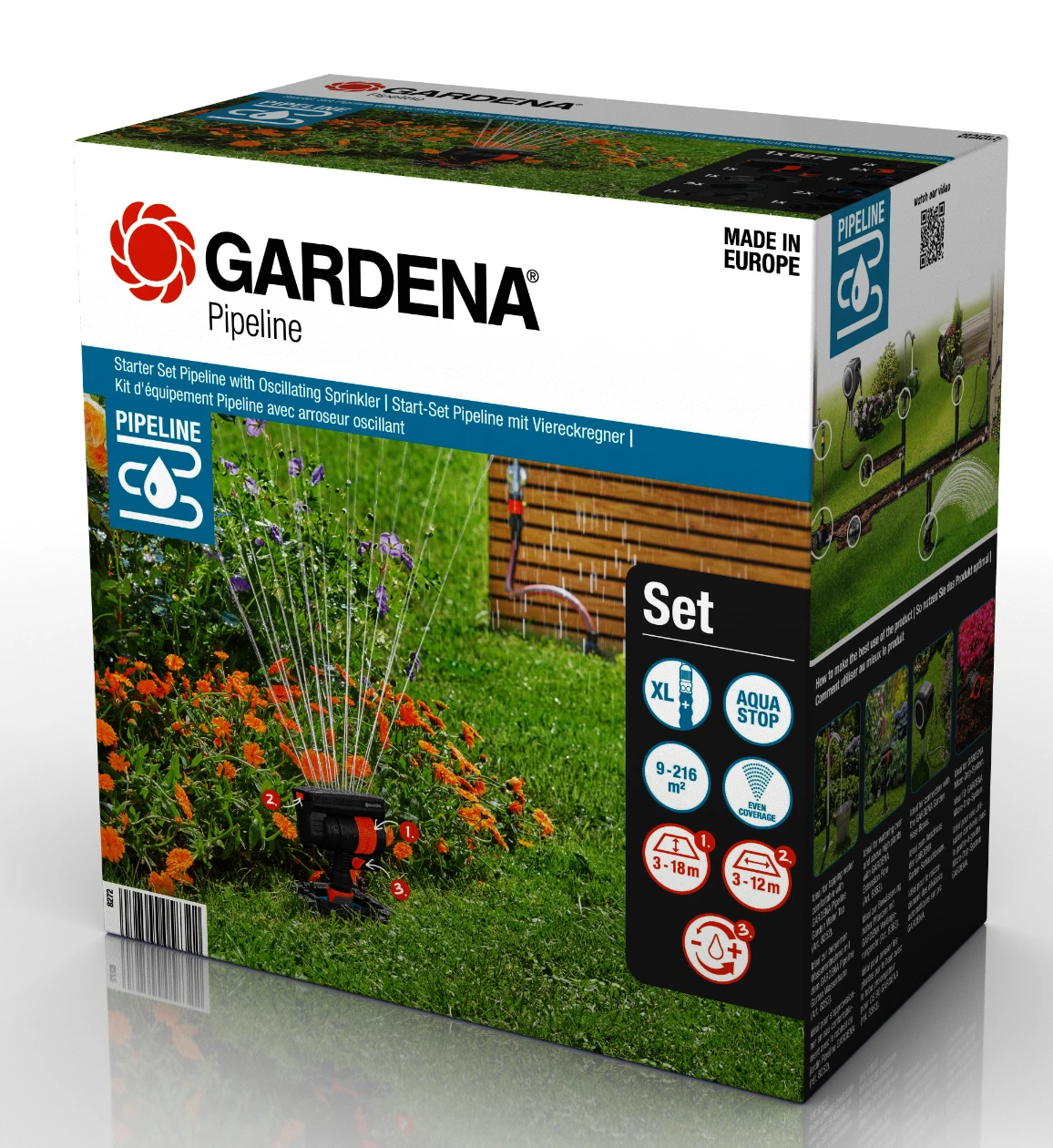 Gardena Pipeline Startset Zwenksproeier 1 Gardena Pipeline Startset Zwenksproeier
