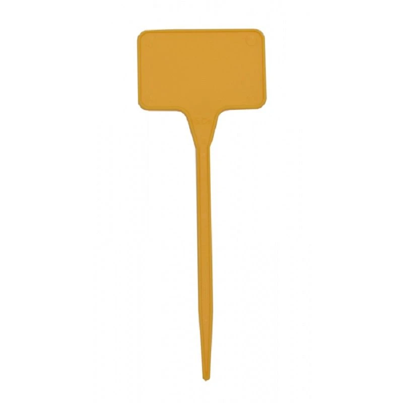 Plaatetiketten Rechthoekig C 15cm 3,5x5,5cm Recht - 100st Geel 1 Plaatetiketten Rechthoekig C 15cm 3,5x5,5cm Recht - 100st Geel